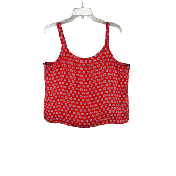 Rose & Olive Women’s Tank Top Red Size XL Multi Pattern Beach Coastal Summer - Picture 2 of 4
